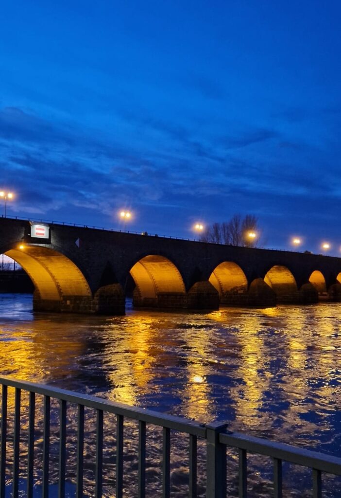 Balduinbrücke im Lichterglanz