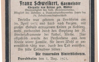 Horchheimer Totenzettel — Digitale Einblicke in vergangene Generationen