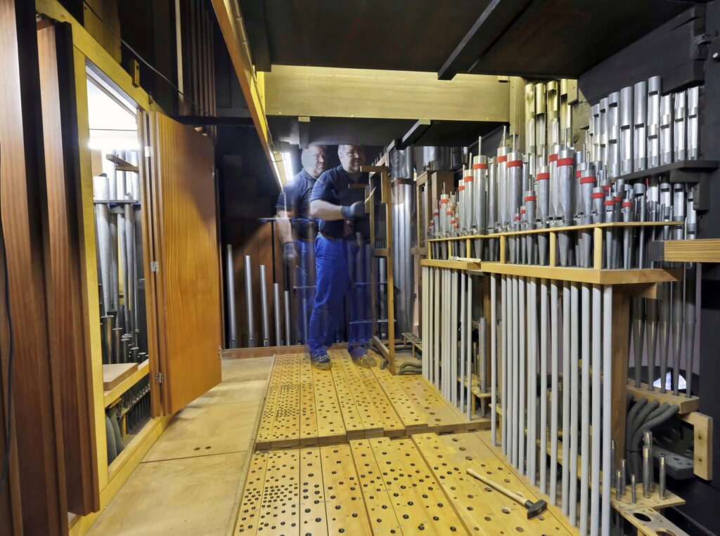 Pfarrkirche St. Maximin: Restaurierung der Orgel im Jahr 2021
Foto © Lothar Stein