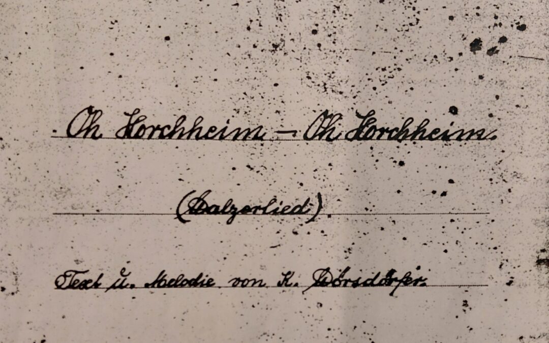 „O Horchheim, mein Horchheim“ – Heimatfreunde und Sänger des Männerchors nehmen Horchheimer Heimatlied auf